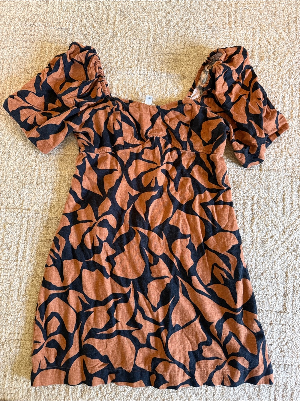a new day Brown and Black Abstract Print Mini Dress